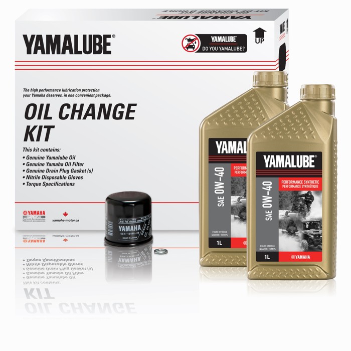 Yamalube® 0W-40 4T Performance Synthetic Oil Change Kit - SSV (4 L)