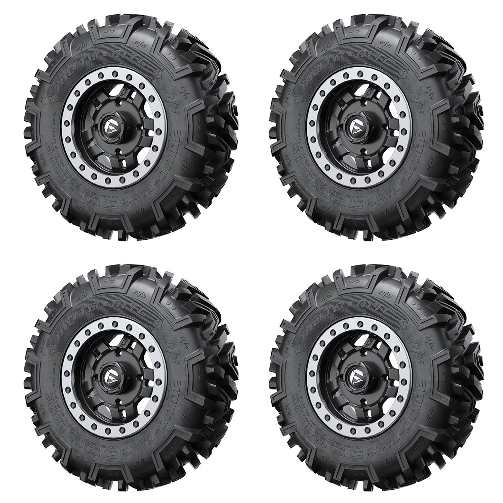 Fuel Anza D557 Non-Beadlock Wheel + EFX® MotoMTC 30" Tire Kit