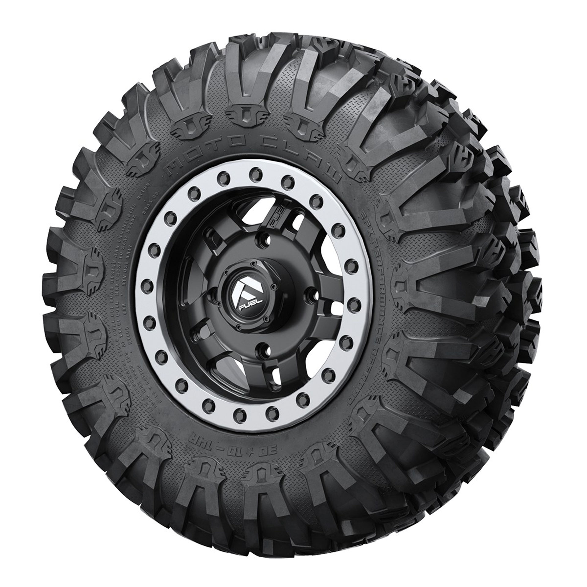 Fuel Anza D557 Non-Beadlock Wheel + EFX® MotoClaw 30" Tire Assembly