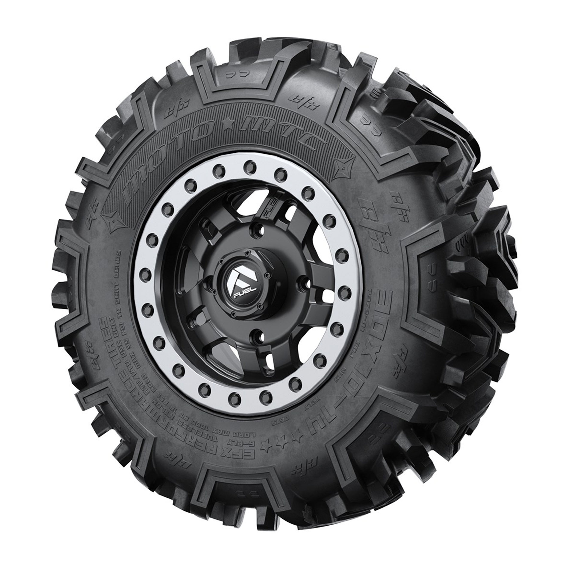 Fuel Anza D557 Non-Beadlock Wheel + EFX® MotoMTC 30" Tire Assembly